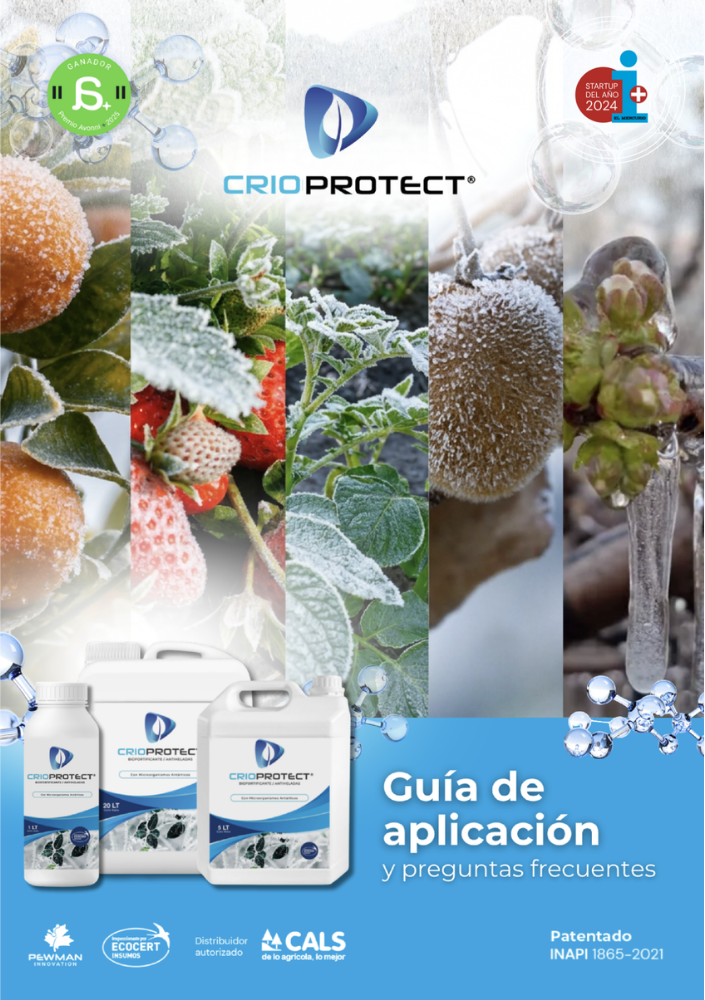 Portada de la guia de aplicacion de Crioprotect